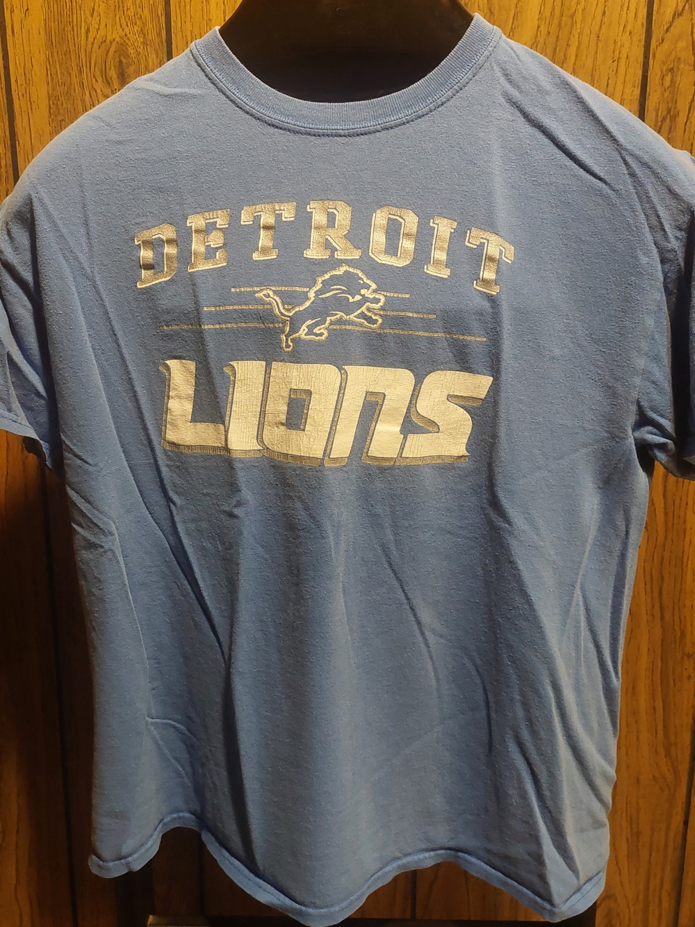 Detroit Lions Short Sleeve Tee in Light Blue NFL Team Apparel